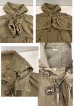 ミリタリー military 40’s～ 40年代～ US ARMY 米軍実物  M-47 コットンサテン オーバーコート フィールド モッズ パーカー VINTAGE ヴィンテージ ジャケット カーキ Sサイズ 101MT-5039
