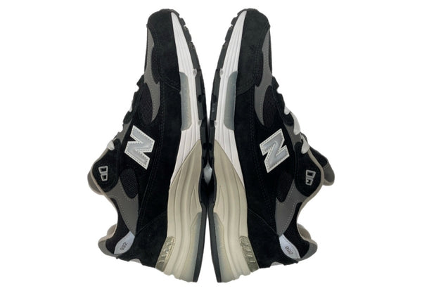 ニューバランス new balance 24年製 U992 ABZORB SBS メッシュ スエード ランニング ローカット シューズ 黒 U992BK メンズ靴 スニーカー ブラック 29cm 104S-1037