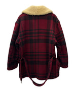 【曜日割引対象外】 ヴィンテージ vintage 80's 80s 80年代 レイクランド Lakeland 襟ボア  ピーコート コート レッド 42サイズ 201MT-3175 VB