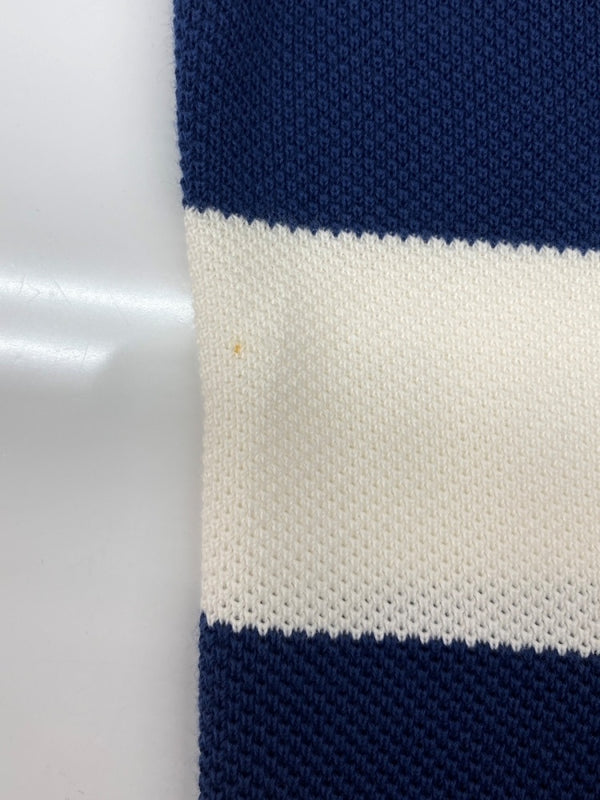 グッチ GUCCI L/S BORDER TEE ボーダー Tシャツ GGロゴ ニット 薄手 長袖 白 青 626048 XKBE5 ロンT ロゴ ホワイト XSサイズ 104MT-1892