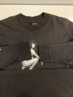 ファッション ヴィクティム FASHION VICTIM 90's 90年代 BETTY PAGE ベティーペイジ ピンナップガール 袖プリント ロンT VINTAGE ヴィンテージ ロンT ブラック Lサイズ 101MT-4460