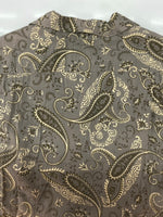 ラルフローレン RalphLauren POLO JEANS PAISLEY OPEN COLOR SHIRT ペイズリー オープン カラー シャツ インパクト21 アロハ 開襟 半袖 灰 半袖シャツ 総柄 マルチカラー Lサイズ 104MT-2352