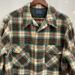 【曜日割引対象外】 ペンドルトン PENDLETON 70's USA製 ネルシャツ ウールシャツ  長袖シャツ グリーン XLサイズ 201MT-4567 VB