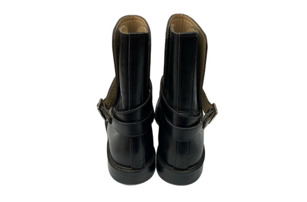 コムデギャルソン COMME des GARCONS トリコ tricot ミドルブーツ ジョッパー ジョードプル BOOTS ベルト レザー 日本製 BLACK 黒 レディース靴 ブーツ エンジニア ブラック SIZE23 1/2 104S-1016