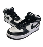 ナイキ NIKE Air Force 1 Mid Black and Light Bone STUSSY エアフォース1 ミッド ブラック アンド ライトボーン ステューシー AF1 白黒 DJ7840-002 メンズ靴 スニーカー ホワイト 26cm 101sh-1922