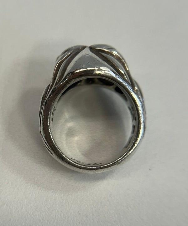 ビルウォールレザー BILL WALL LEATHER スカルリング ストーン 925刻印 ドクロ シルバーリング メンズジュエリー・アクセサリー 指輪・リング シルバー 101goods-176