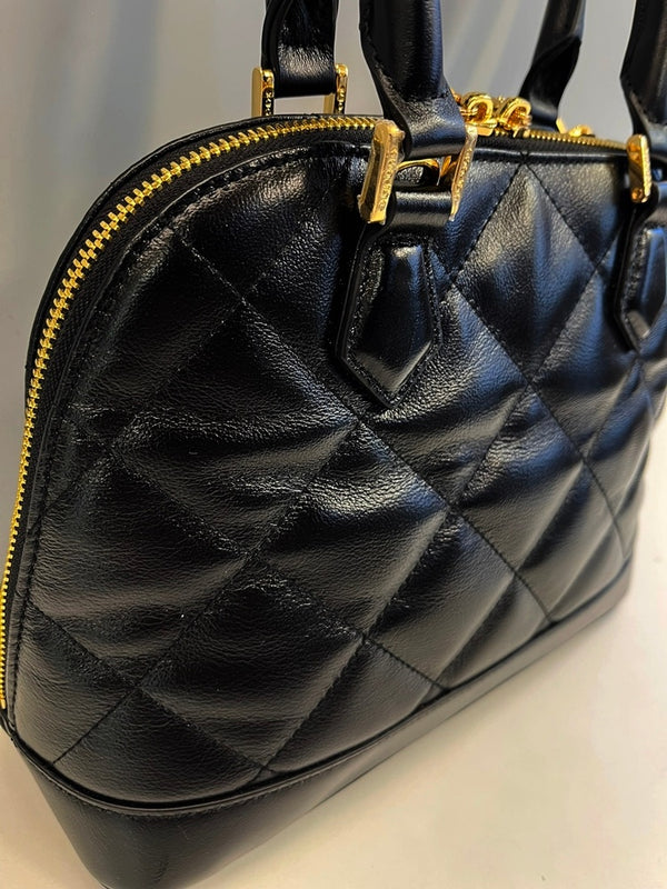 ココセリュックスゴールド COCOCELUX GOLD レザーバッグ キルティング 黒×ゴールド バッグ レディースバッグ ハンドバッグ ブラック 101bag-210