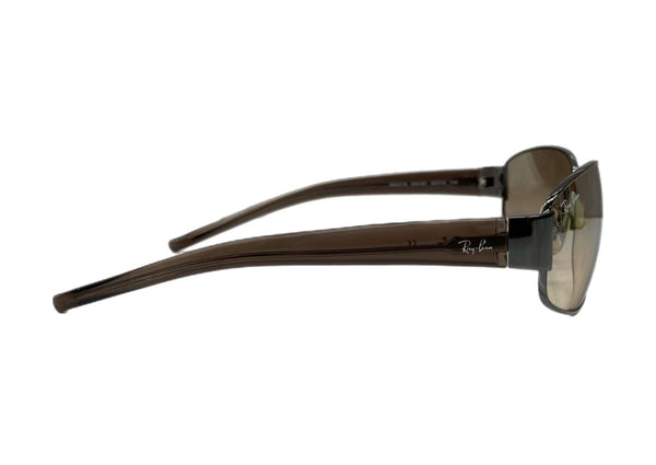 レイバン Ray-Ban SUNGLASSES サングラス メタルフレーム アイウェア 眼鏡 茶 RB3278 眼鏡・サングラス サングラス ロゴ ブラウン 104G-48