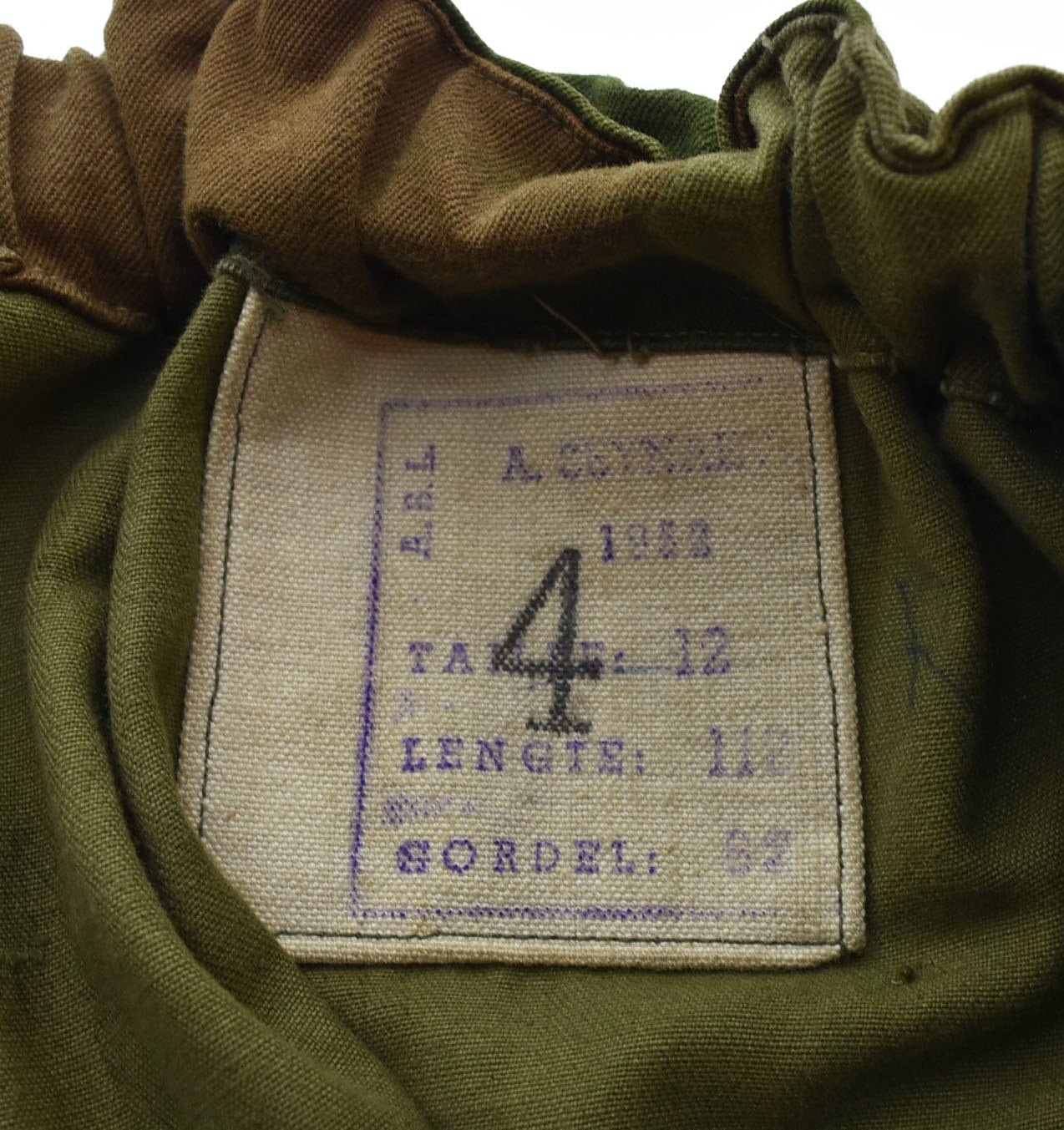 ミリタリー military 50's 1953年 Belgian Army ベルギー軍