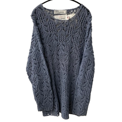 ダイリク DAIRIKU 21SS Flower Pattern Hand Knitting セーター ブルー Fサイズ 201MT-4810