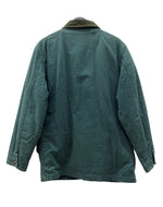 エルエルビーン L.L.Bean 80s HUNTING JACKET ハンティング ジャケット チェックネル ダック ボタン コート アウター USA製 緑 H147 ジャケット 無地 グリーン Sサイズ 104MT-1957