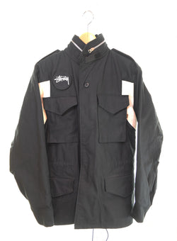ステューシー STUSSY ✕ALPHA M-65 フィールドジャケット ミリタリージャケット ジャケット ブラック Mサイズ 103MT-2873