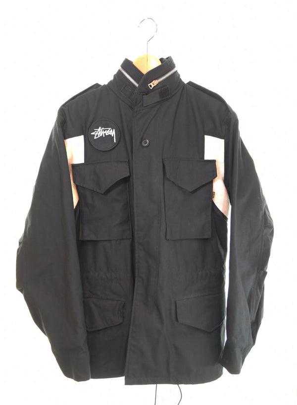 ステューシー STUSSY ✕ALPHA M-65 フィールドジャケット ミリタリージャケット ジャケット ブラック Mサイズ 103MT-2873