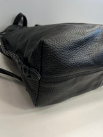 イアパピヨネ ear PAPILLONNER バックル 巾着ショルダーバッグ  本革 黒 2Way EAZ1021212A0008 バッグ レディースバッグ ショルダーバッグ・メッセンジャーバッグ ブラック 101bag-218