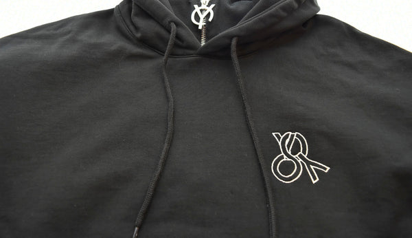 オーワイ OY LOGO HOODIEベーシック ロゴ フーディー プルオーバー パーカー 黒 パーカ ブラック 103MT-1746