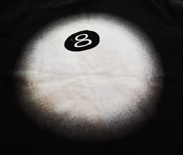 ステューシー STUSSY 8 Ball Fade Hoodie フェード エイト ボール フーディー MADE in GUATEMALA グアテマラ製 ストックロゴ プルオーバー パーカ ブラック Lサイズ 103MT-2988