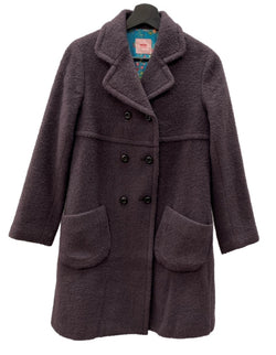 ケンゾー KENZO OLD ヴィンテージ VINTAGE ベネカ期 80s~90s アーカイブ ウールコート チェスター ダブル 日本製 BROWN BORDEAUX  PLUM 赤茶色 1072127 コート 無地 ブラウン SIZE38 104LT-254