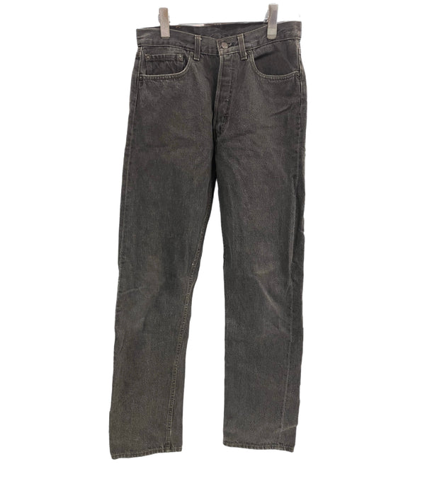 リーバイス Levi's 80's 80年代 501 先染めブラック ボタン裏524刻印 VINTAGE ヴィンテージ アメリカ製 MADE IN USA デニム ブラック W32L34 101MB-677