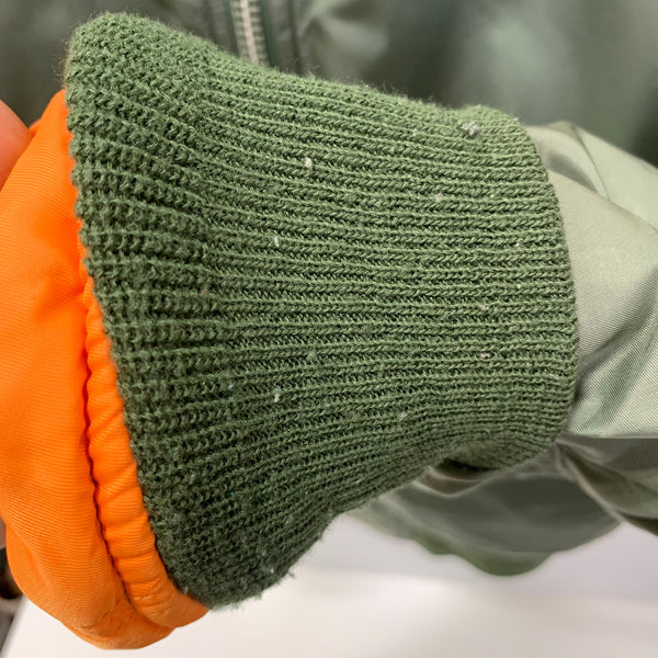 アルファインダストリーズ ALPHA INDUSTRIES 90s 90年代 MA-1 20004-221 ジャケット グリーン Sサイズ 201LT-427