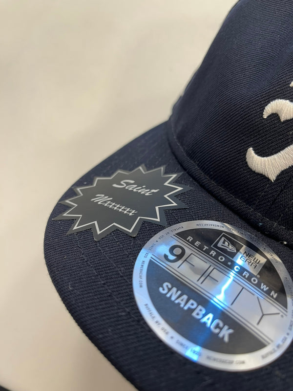 セントマイケル SAINT MICHAEL SAINT Mxxxxxx ニューエラ NEWERA Retro Crown 9FIFTY MX Cap NAVY 紺 刺繍 帽子 メンズ帽子 キャップ ネイビー 101hat-190