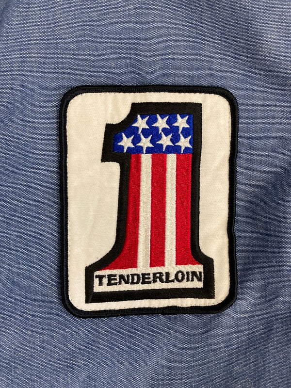テンダーロイン TENDERLOIN レーシングジャケット ライトアウター ジャケット ブルー Mサイズ 101MT-3988