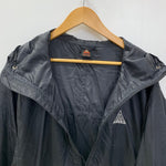 ナイキ NIKE ACG 90's ロゴ 刺繍 ナイロン アノラックパーカー ジャケット ブラック Lサイズ 201MT-4786