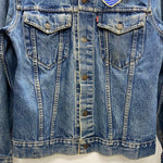 【曜日割引対象外】 リーバイス Levi's 70's~ 4th ワッペン デニムジャケット ジャケット ブルー 36サイズ 201MT-4471 VB