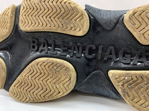 バレンシアガ BALENCIAGA ジャンク品 Triple-S Trainers トリプル エス トレーナー トリエス ダッド シューズ 40 黒 533882 メンズ靴 スニーカー ブラック 26.5cm 104S-914