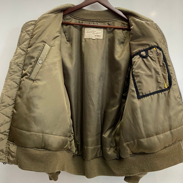 曜日割引対象外】 アヴィレックス AVIREX MA-1 BLACK KNIGHTS フライト