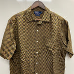 【曜日割引対象外】 ラルフローレン Polo By Ralph Lauren 90's BONNARD シルク リネン 半袖シャツ イエロー Mサイズ 201MT-4540 VB