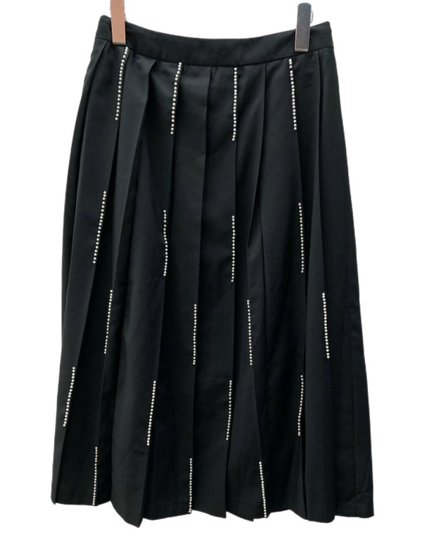 アベイシングエイプ A BATHING APE ベイピー BAPY プリーツスカート PLEATS パール PEARL トレンド Y2K モード BLACK 黒 BPYSK9202XXXA スカート ライン ブラック Sサイズ 104LB-45