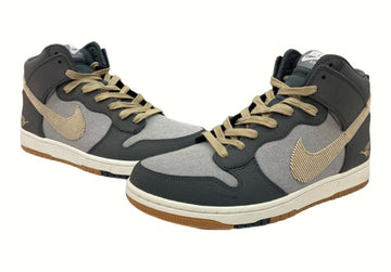 ナイキ NIKE 15年製 DUNK CMFT PRM SWOOSH SPORTING CLUB ダンク コンフォート スウッシュ スポルティング クラブ 灰色 705433-003 メンズ靴 スニーカー グレー 28.5cm 104-shoes598