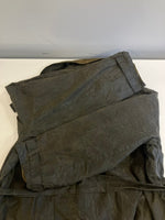 バブアー Barbour 90's 90年代 3ワラント TRENCH COAT トレンチコート ワックス コットン オイルドジャケット ロングコート VINTAGE ヴィンテージ A600 102cm コート カーキ 101MT-5455