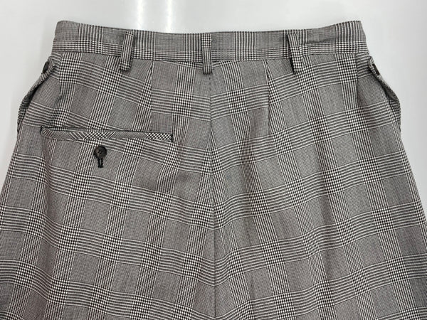 ソウシオオツキ SOSHIOTSUKI 19AW NICKER BOCKERS ワイド パンツ バルーン ニッカーボッカーズ タック ボタンフライ パンツ 灰 チェック S19AWPT01 ボトムスその他 グレー サイズ 44 104MB-277