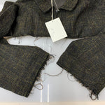 アンセルム ANCELLM TWEED ZIP JACKET サイズ1 ジャケット ブラウン 201MT-4813
