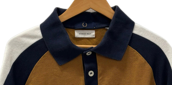 フレッドペリー FRED PERRY ニコラスデイリー 鹿の子ポロシャツ 半袖ポロシャツ ブラウン Mサイズ 201MT-2998