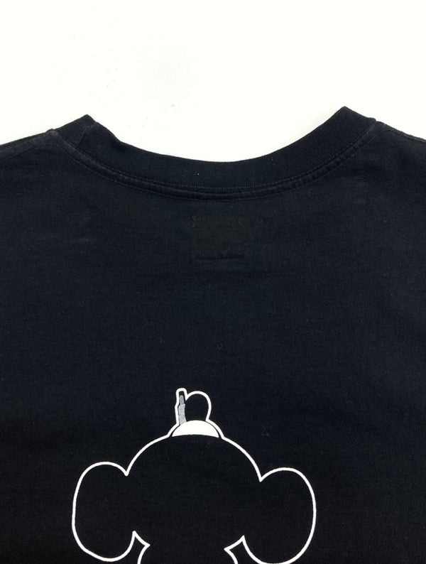ナンバーナイン NUMBER (N)INE × Disney ディズニー PRINT SLEEVELESS TEE プリント ノースリーブ ミッキーマウス アーカイブ 黒 サイズ 3 ノースリーブ キャラクター ブラック 104MT-1174