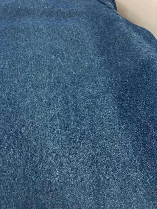 ラルフローレン RalphLauren POLO COUNTRY 90s DENIM WORK SHIRT デニム ワーク シャツ タックボタン ハミルトン社 長袖 インディゴ 青 長袖シャツ 無地 ブルー Mサイズ 104MT-2264