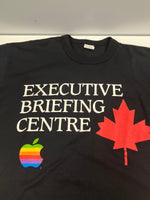 ヴィンテージ vintage 90’s 90s  APPLE アップル EXECTIVE BRIEFING CENTER 企業Tee アートT art シングルステッチ ONE SIZE Tシャツ ブラック フリーサイズ 101MT-3673