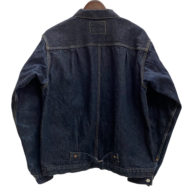 【曜日割引対象外】 ティーシービージーンズ TCB JEANS 30’s 復刻 Denim Jacket 1st ジャケット ブルー 42サイズ 201MT-4424 VB