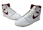 ナイキ NIKE 23年製 AIR JORDAN 1 HIGH 85 METALLIC BURGUNDY エア ジョーダン ハイ メタリック バーガンディ AJ1 シューズ 白 赤 BQ4422-161 メンズ靴 スニーカー ホワイト 27.5cm 104S-999