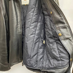 【曜日割引対象外】 ハーレーダビッドソン HARLEY-DAVIDSON USA製 SCREAMIN EAGLE レザージャケット シングルライダースジャケット インナー付き ジャケット ブラック 38サイズ 201MT-4532 VB