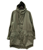 ミリタリー Military Item M64 フランス軍 ユーロ フレンチ モッズコート SAVO elless zipper 緑 コート 無地 カーキ Lサイズ 104MT-1049