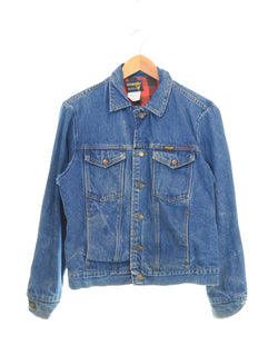 ラングラー Wrangler 80s 74575WM デニムトラッカージャケット 80's 裏地ネル ジャケット ブルー Sサイズ 103MT-3499