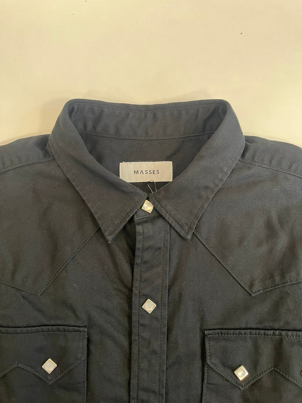 マシス MASSES WESTERN SHIRTS CS ウエスタンシャツ 黒 XL 長袖シャツ ブラック 101MT-5141