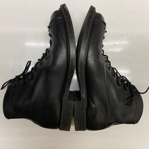 【曜日割引対象外】 レッドウィング RED WING 15年製 ワイドパネル ラインマン 8 1/2D ブラックリタン USA製 2995 メンズ靴 ブーツ ワーク ブラック 26.5cmサイズ 201-shoes1521 VB