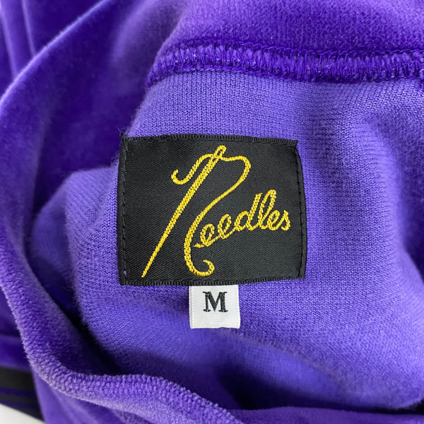 ニードルス Needles ベロア R.C. Track Jacket NS251 ジャージ パープル Mサイズ 201MT-4582