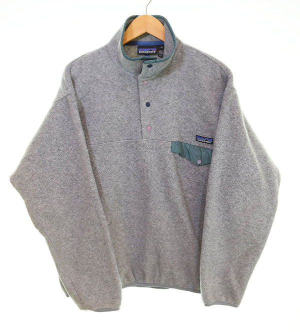 パタゴニア PATAGONIA 90's Synchilla Snap-T シンチラ スナップ T フリース プルオーバー ジャケット 90年代 90s 25450 ジャケット グレー Mサイズ 103MT-2847