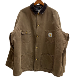 【曜日割引対象外】 カーハート Carhartt 90's ミシガンチョアコート USA製 ジャケット ブラウン XLサイズ 201MT-4783 VB