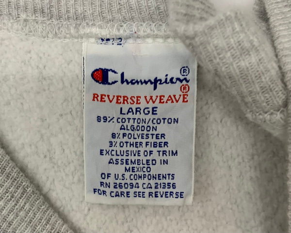 【曜日割引対象外】 チャンピオン Champion 90's REVERSE WEAVE メキシコ製 目無し スウェット グレー Lサイズ 201MT-2907 VB